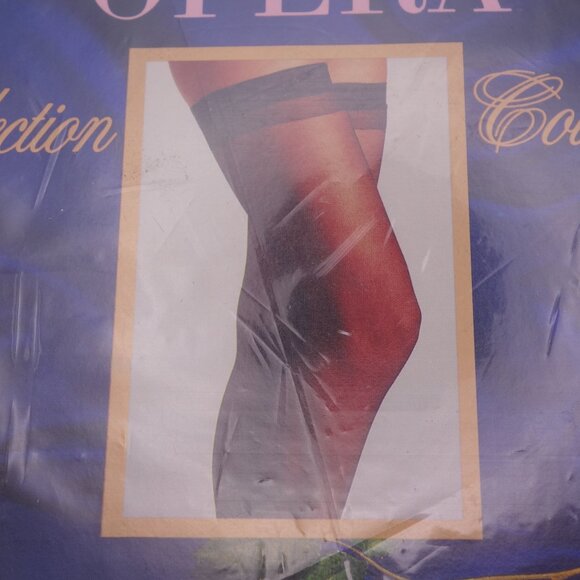 Phantom Opera Collection Ultra Sheer Lace top 'Stay-Ups' Stockings Invisible Toe - Picture 2 of 14